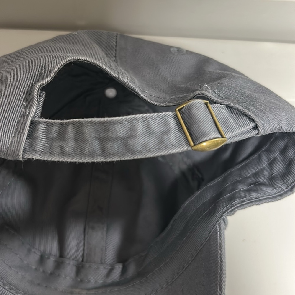 Dog Mom Paw Print Gray Baseball Cap(Hat) Embroidered 100% Cotton Adjustable OSFM - Picture 9 of 9